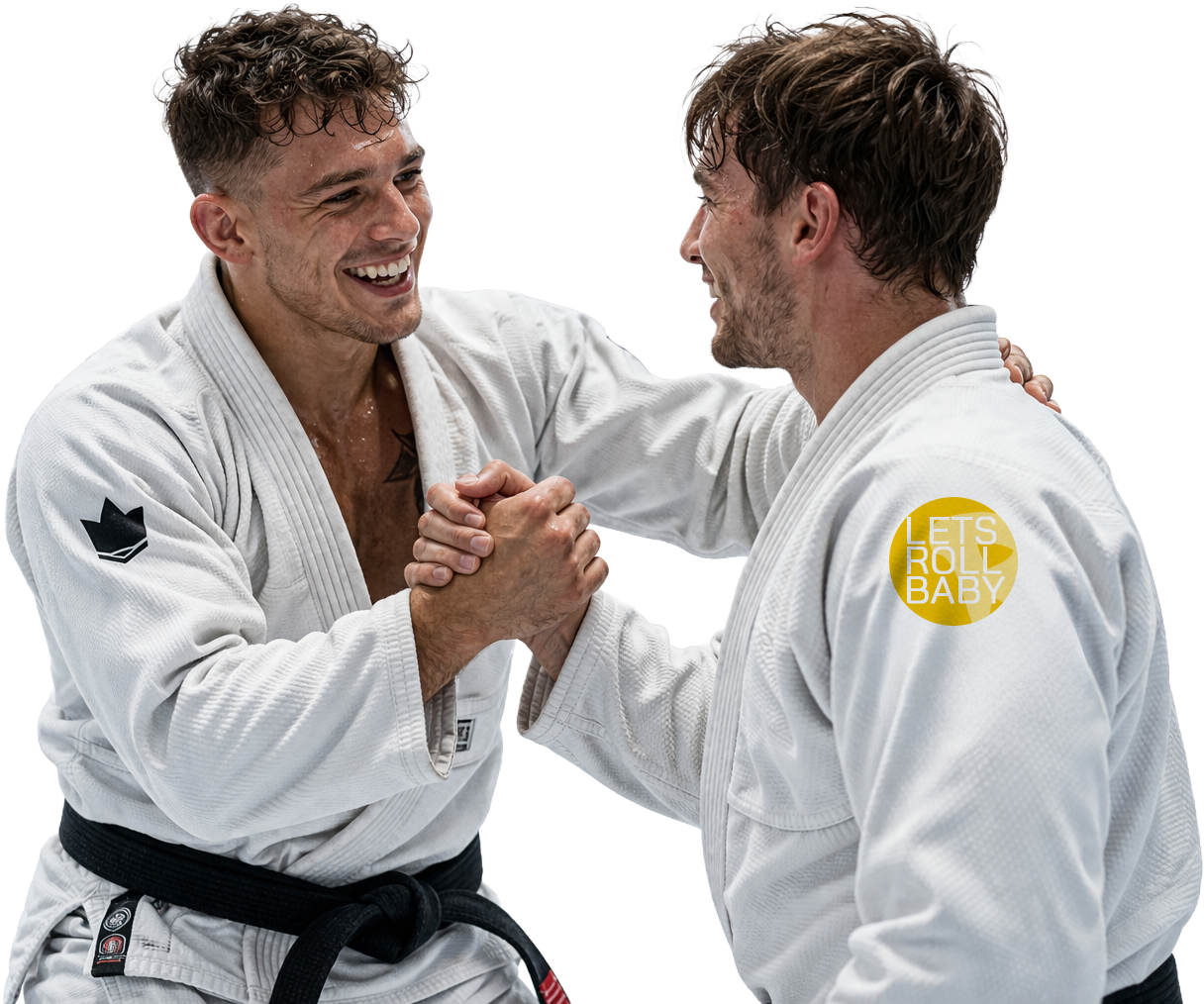 Pratiquants de jiu jitsu