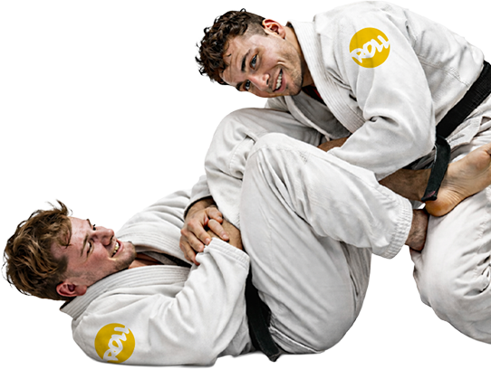 Deux pratiquants de jiu jitsu